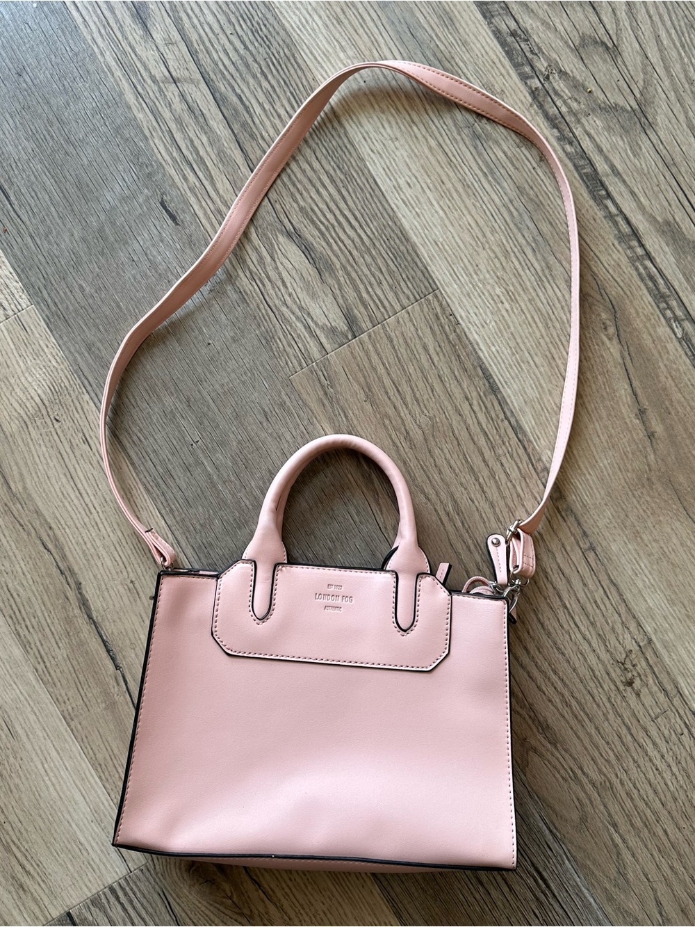Leather Tote Mini Satchel in Blush Pink